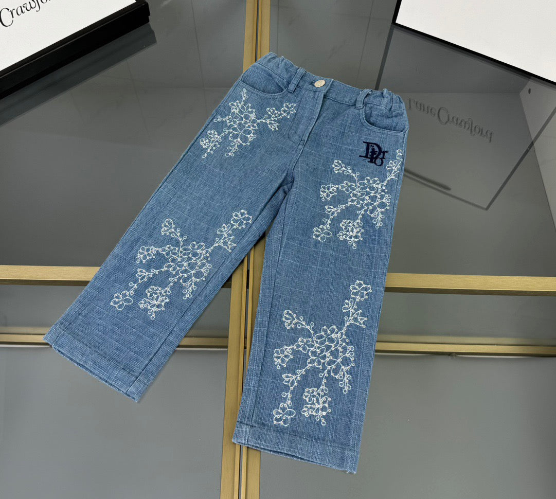 D Denim Flower Set