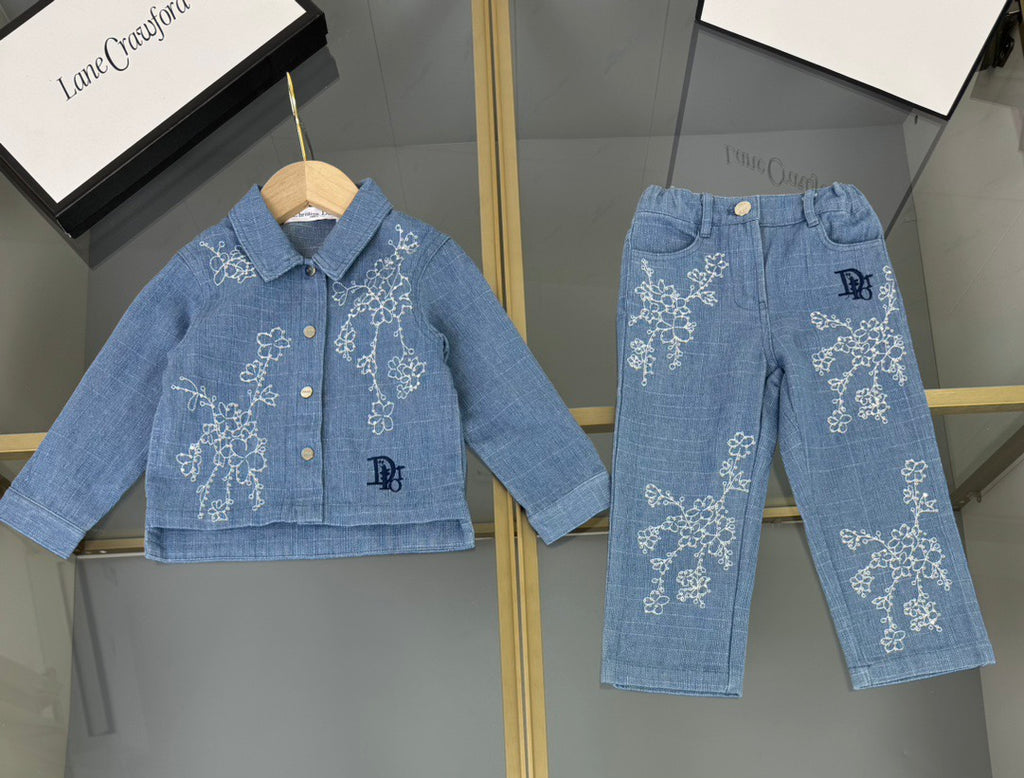 D Denim Flower Set