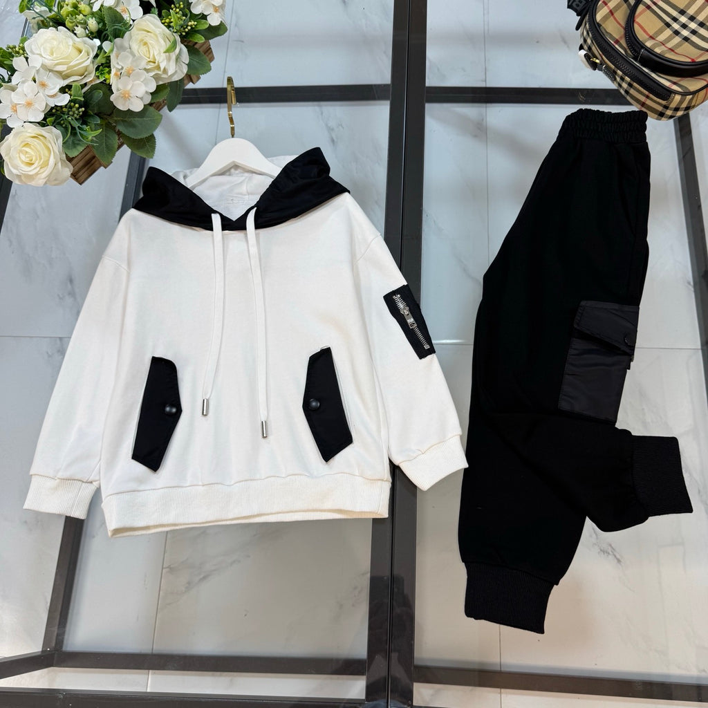 P Black/White Tracksuit