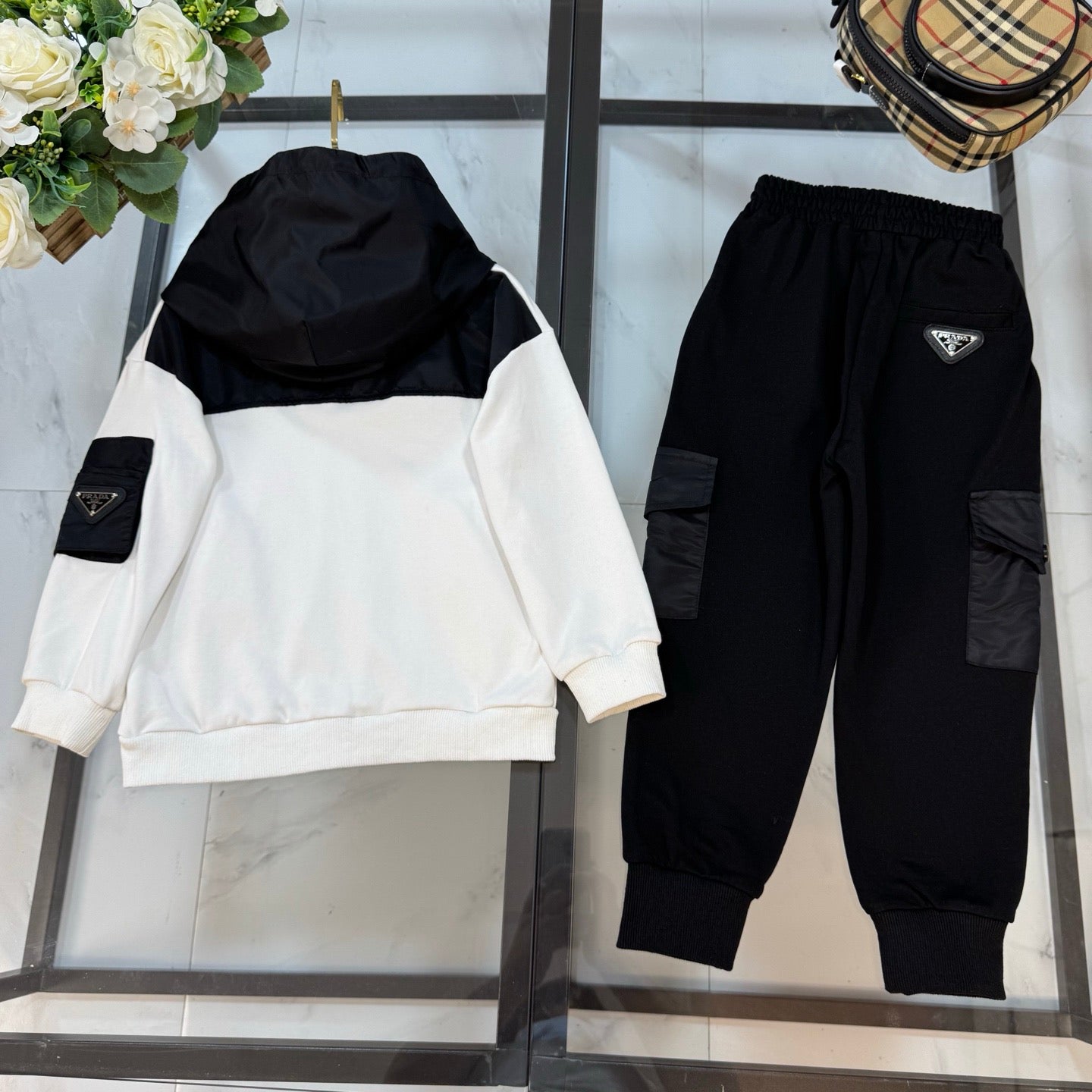 P Black/White Tracksuit
