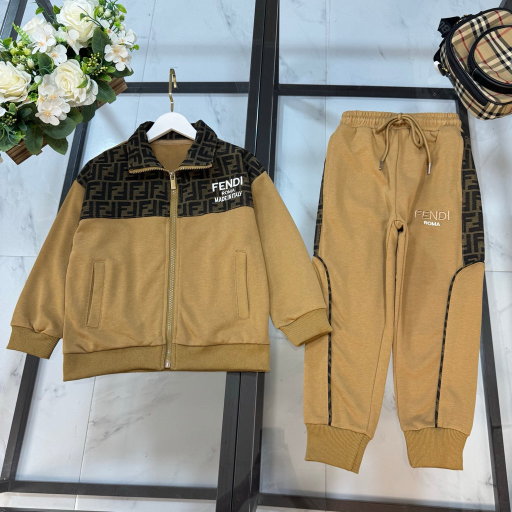 FF Brown Monogram Tracksuit