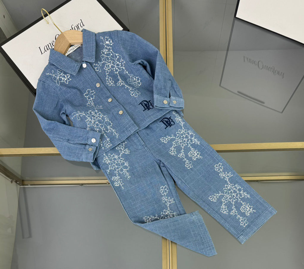 D Denim Flower Set