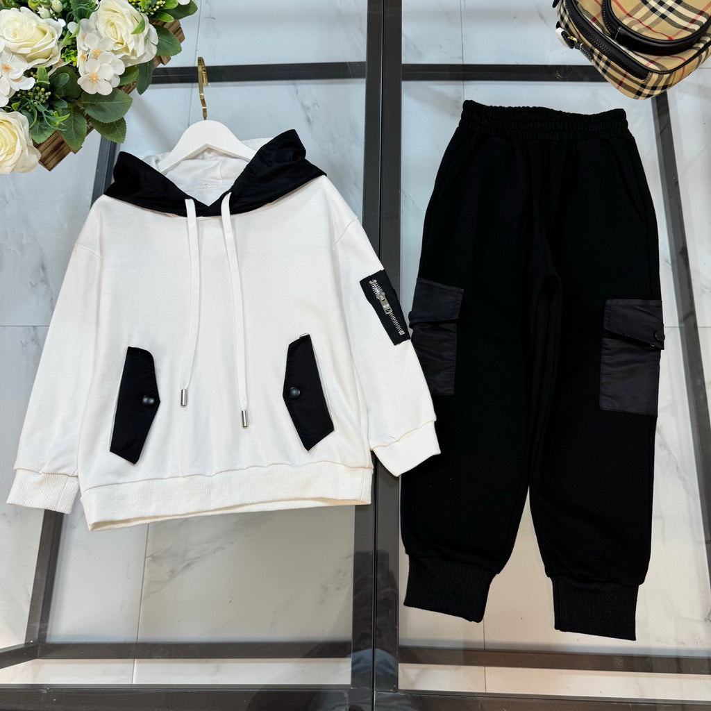P Black/White Tracksuit