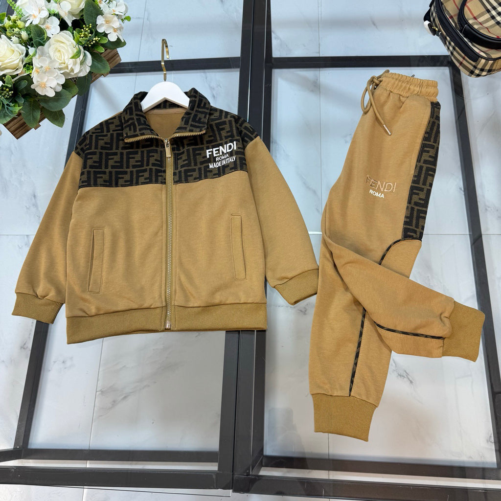 FF Brown Monogram Tracksuit