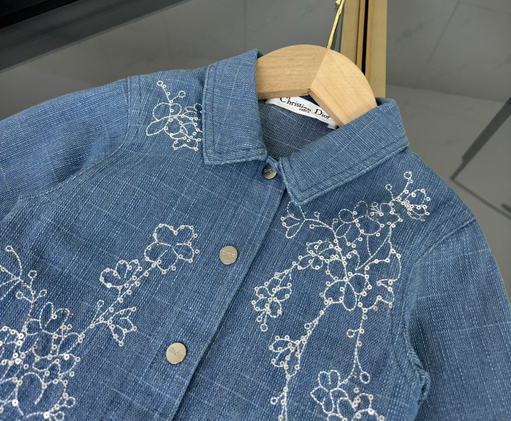 D Denim Flower Set