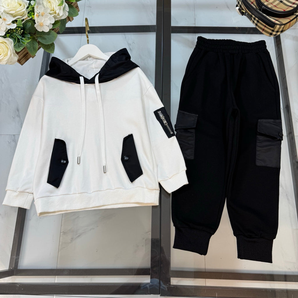 P Black/White Tracksuit