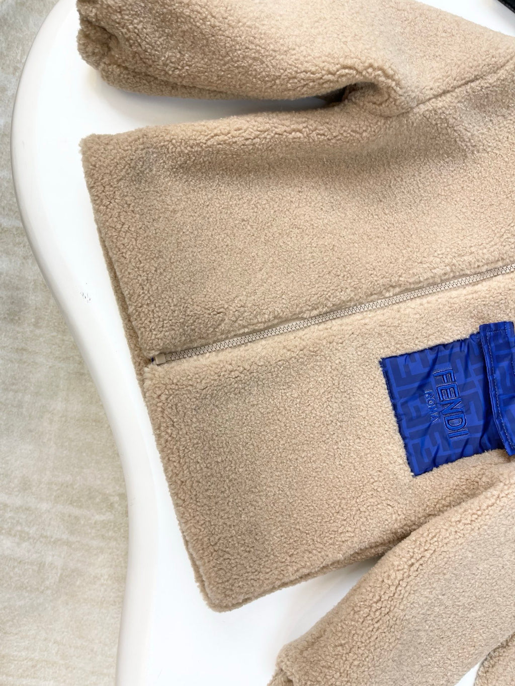 FF Brown Fleece Jacket & Hat