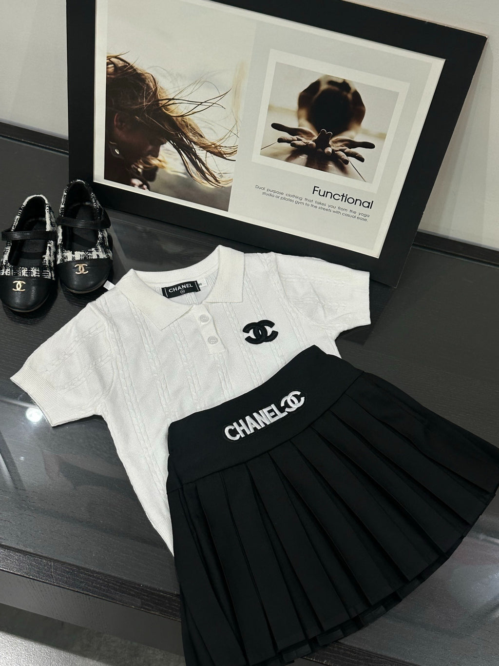CH Logo Skirt & Shirt Set