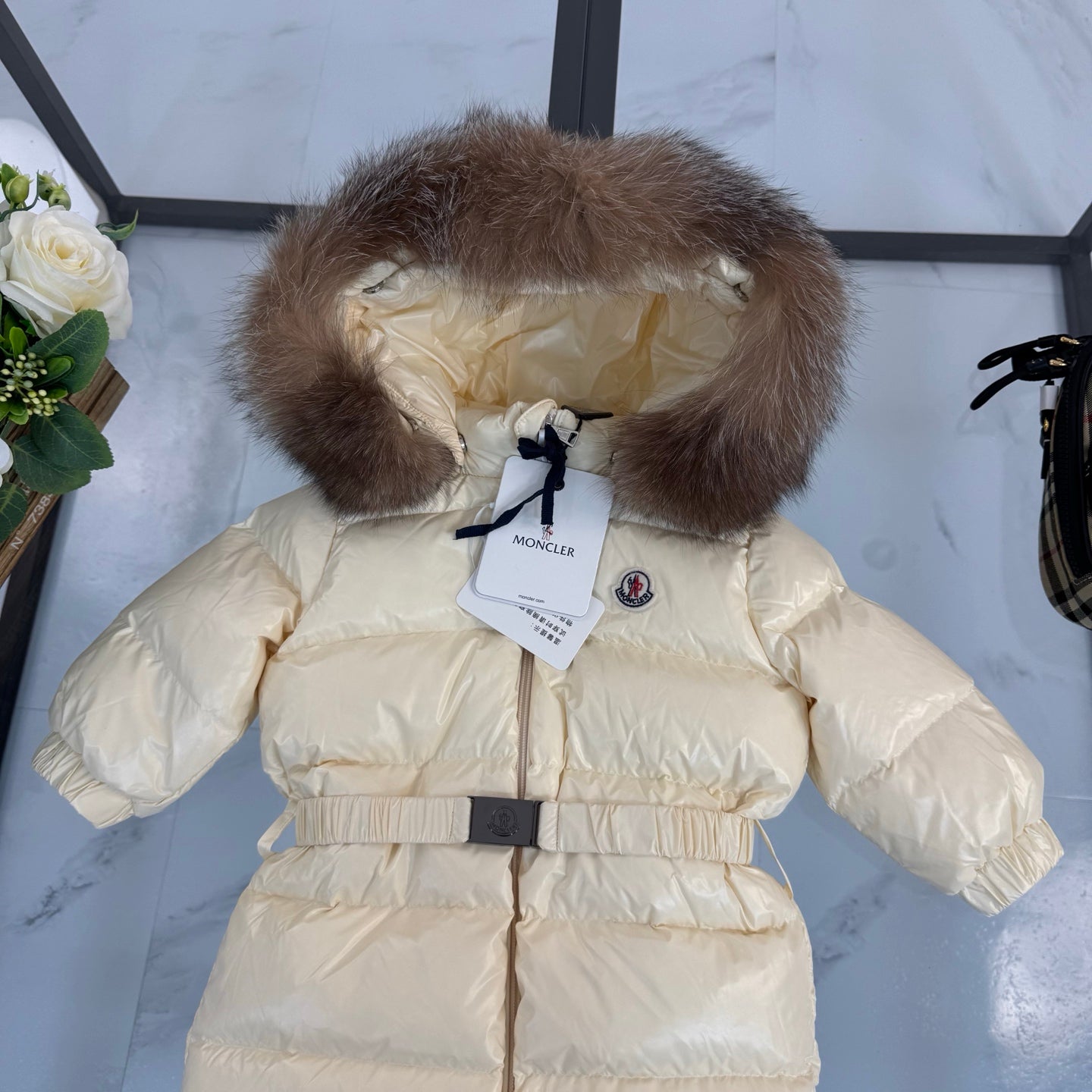 Mon Off White Coat Set