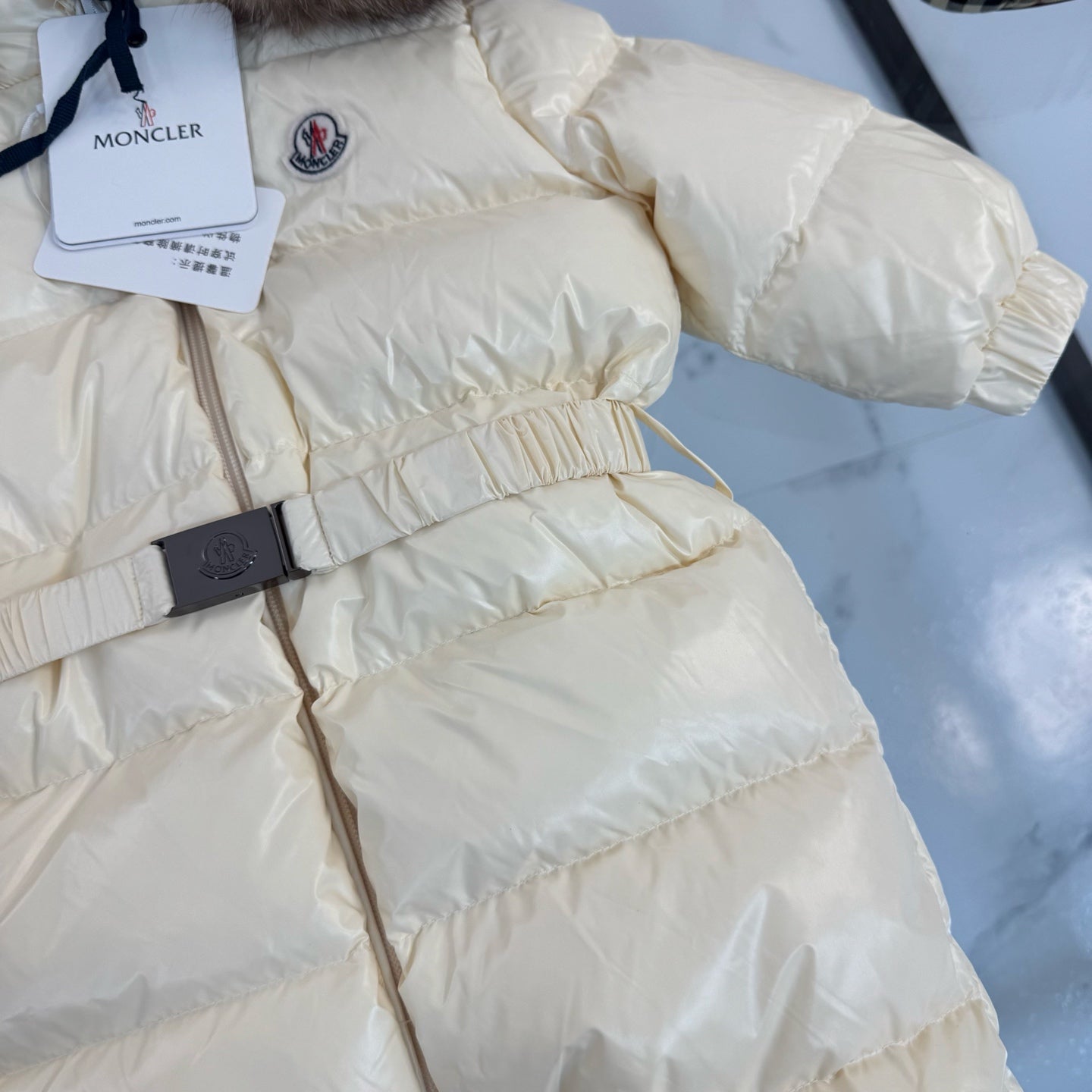 Mon Off White Coat Set