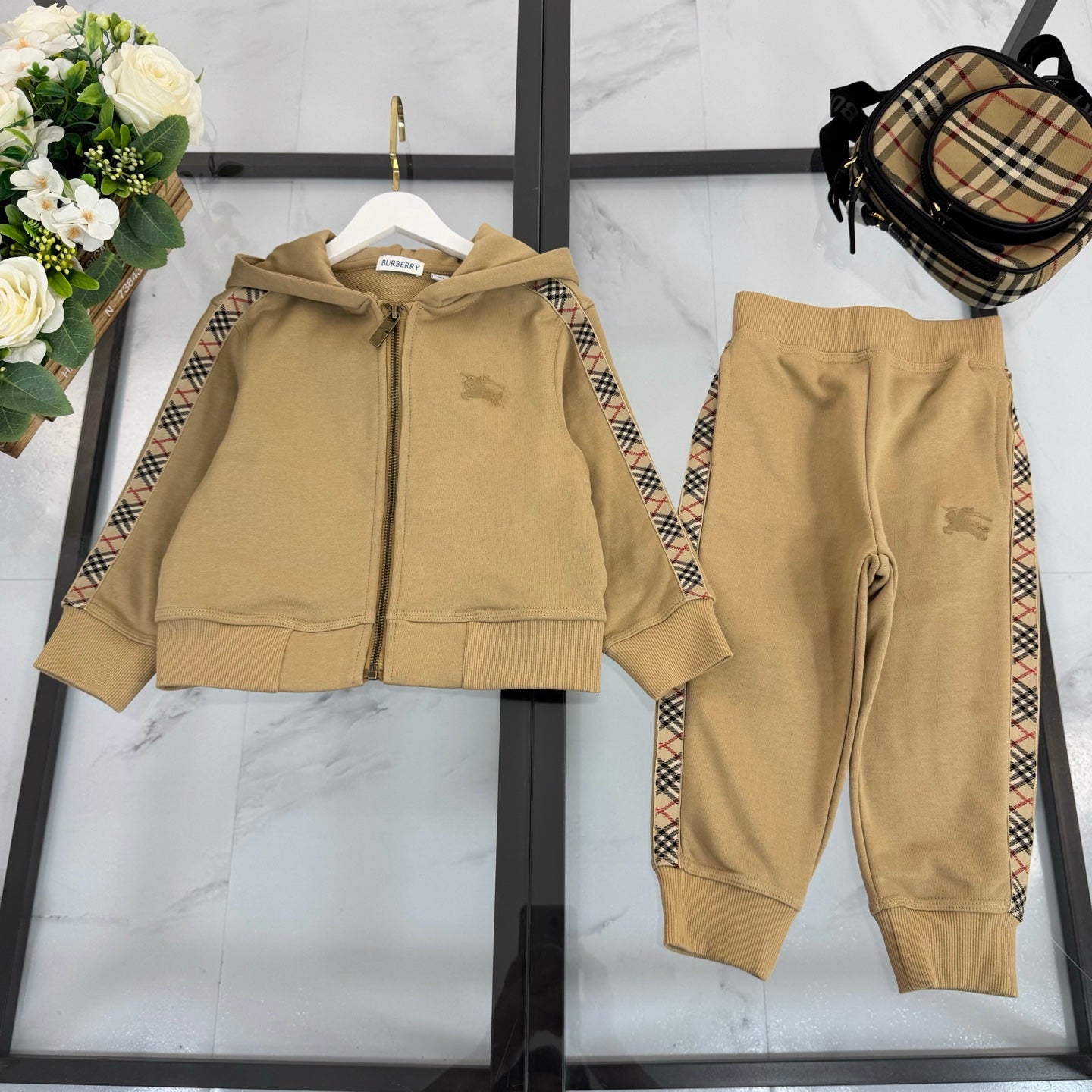 BR Brown Monogram Tracksuit Set