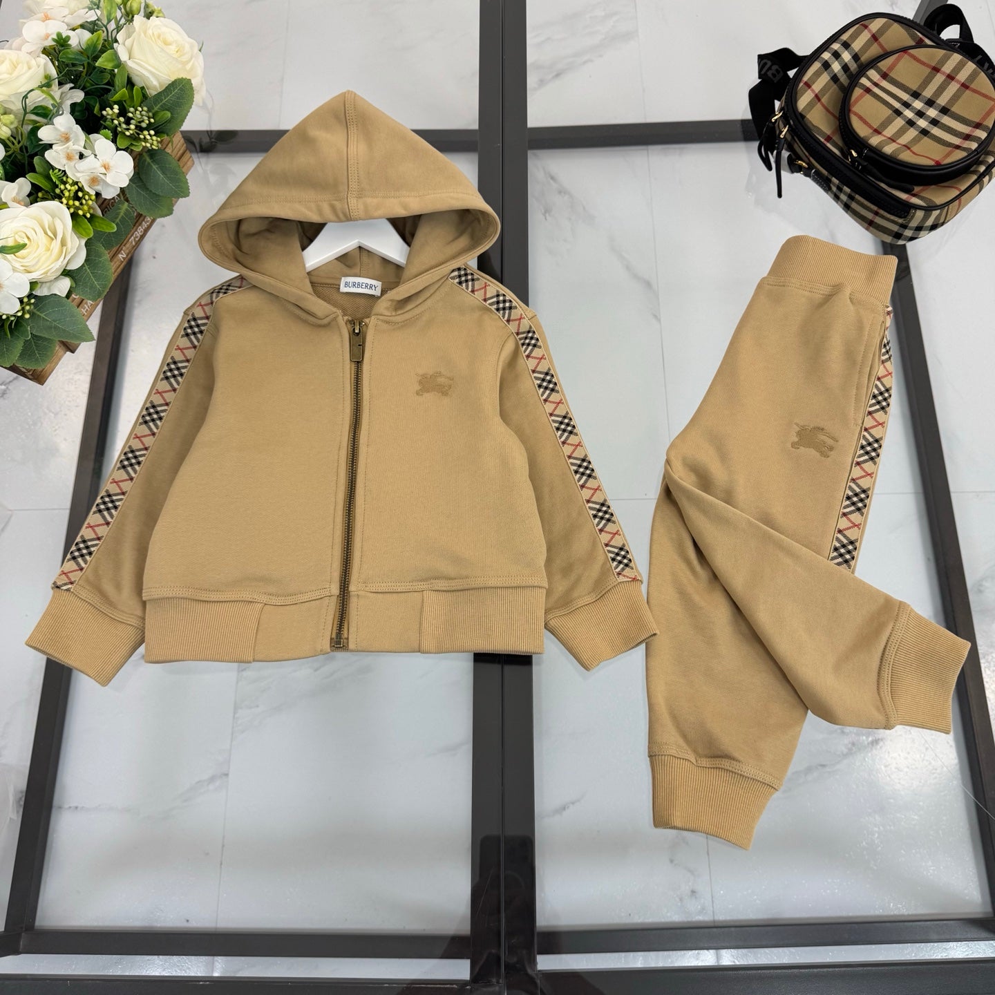 BR Brown Monogram Tracksuit Set