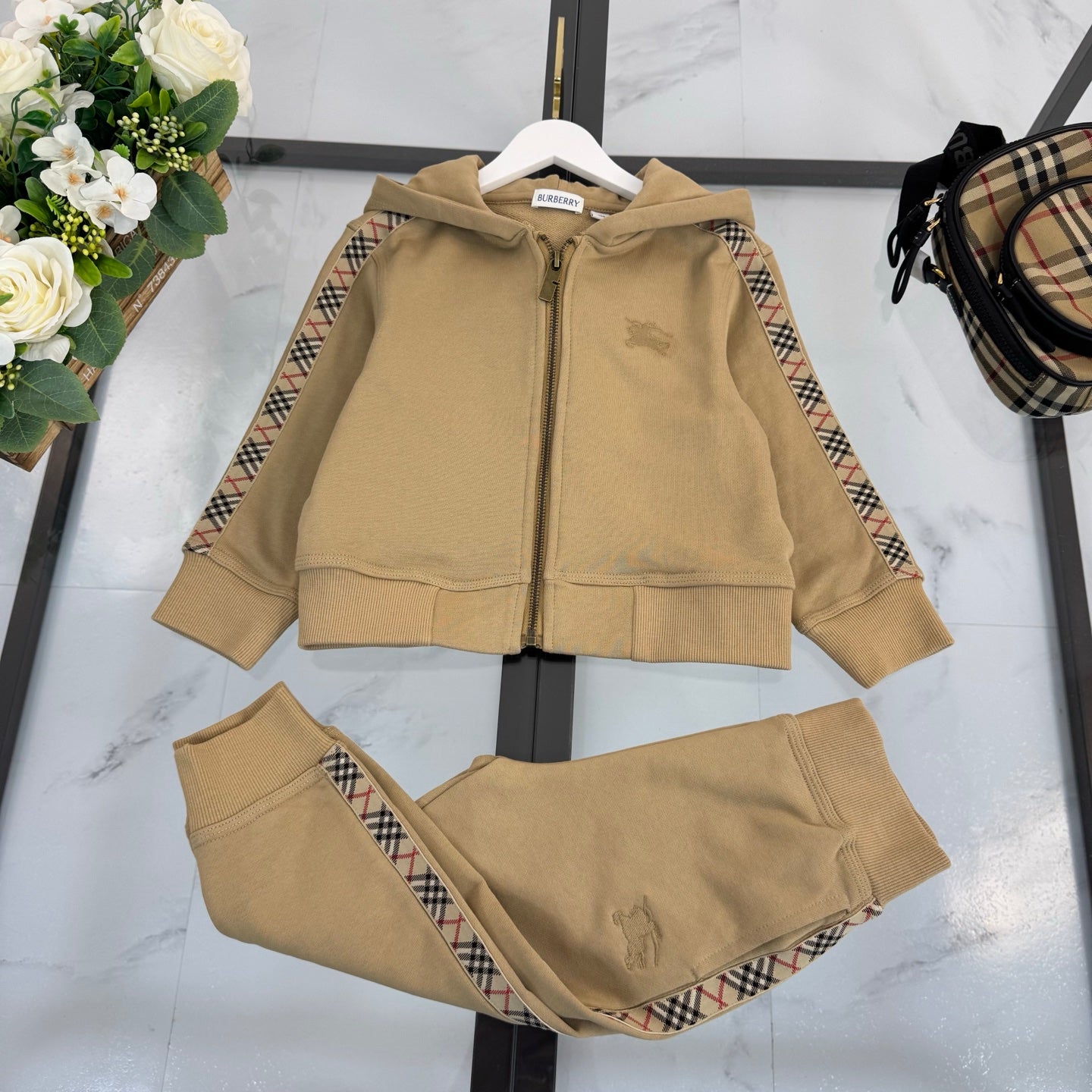 BR Brown Monogram Tracksuit Set
