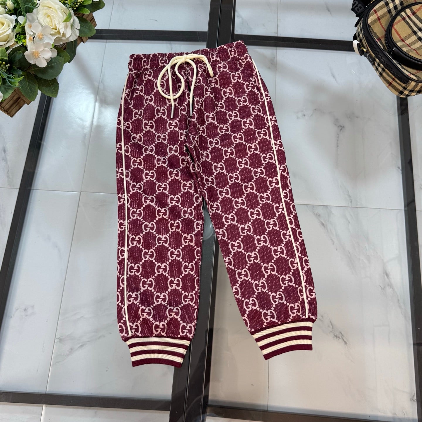 G Maroon Monogram Tracksuit