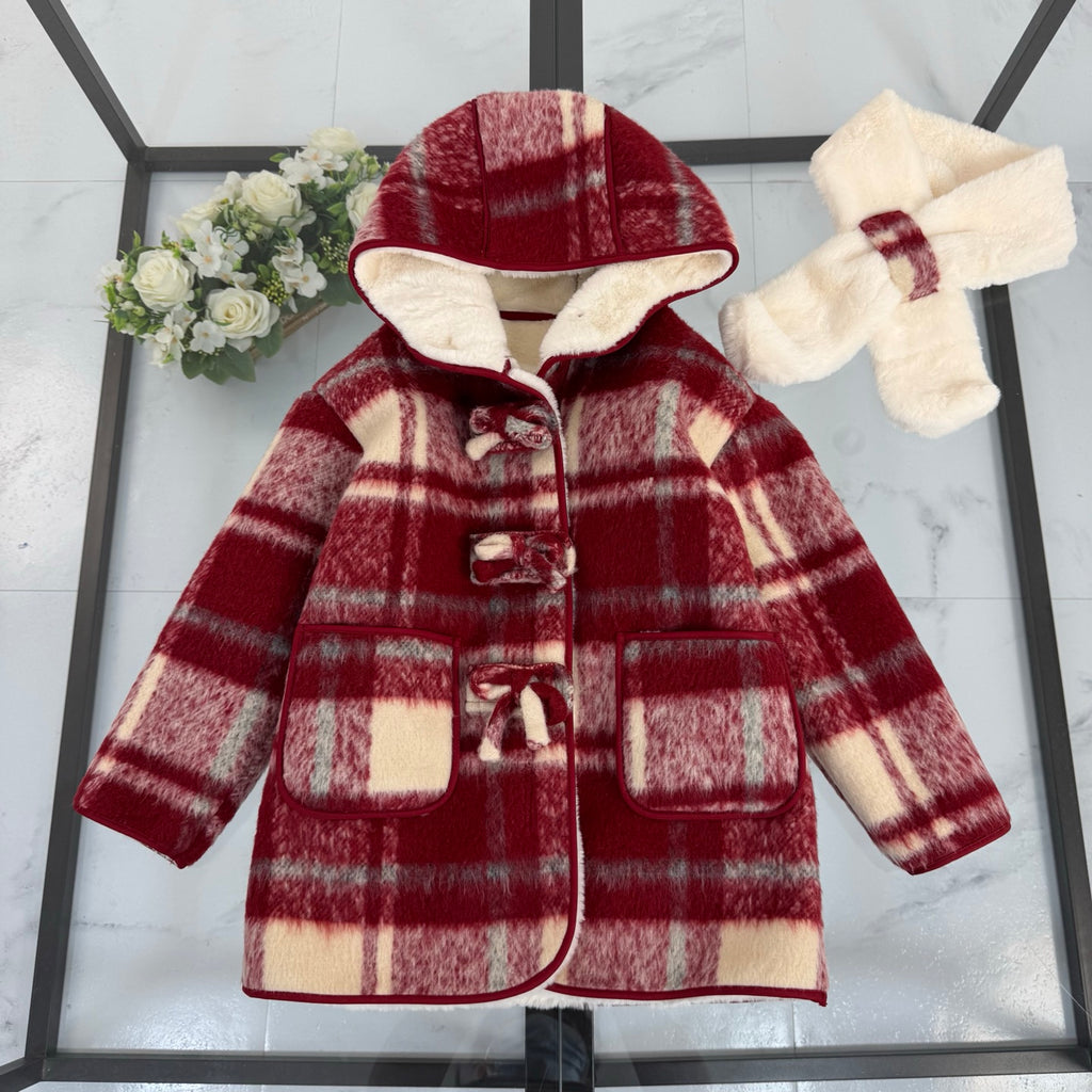 BR Red Monogram Coat