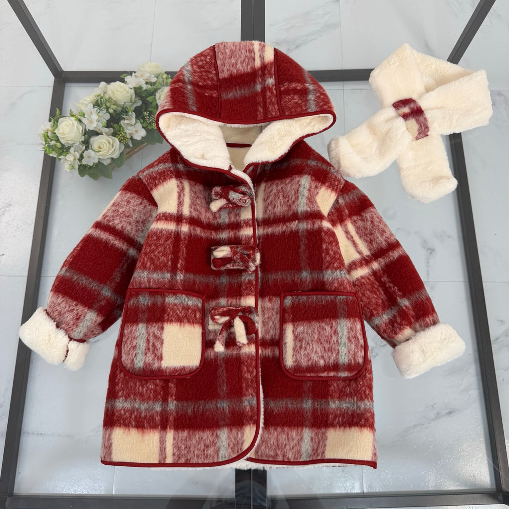 BR Red Monogram Coat