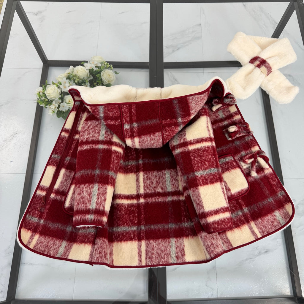 BR Red Monogram Coat