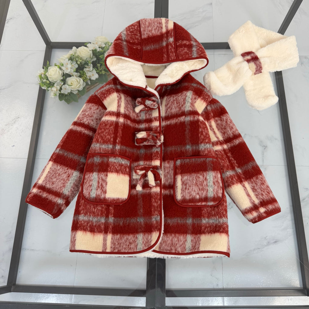 BR Red Monogram Coat