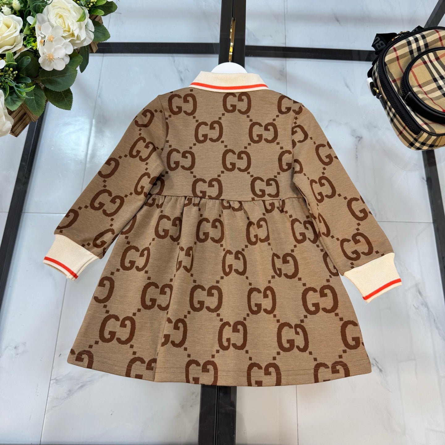 G Brown Monogram Dress