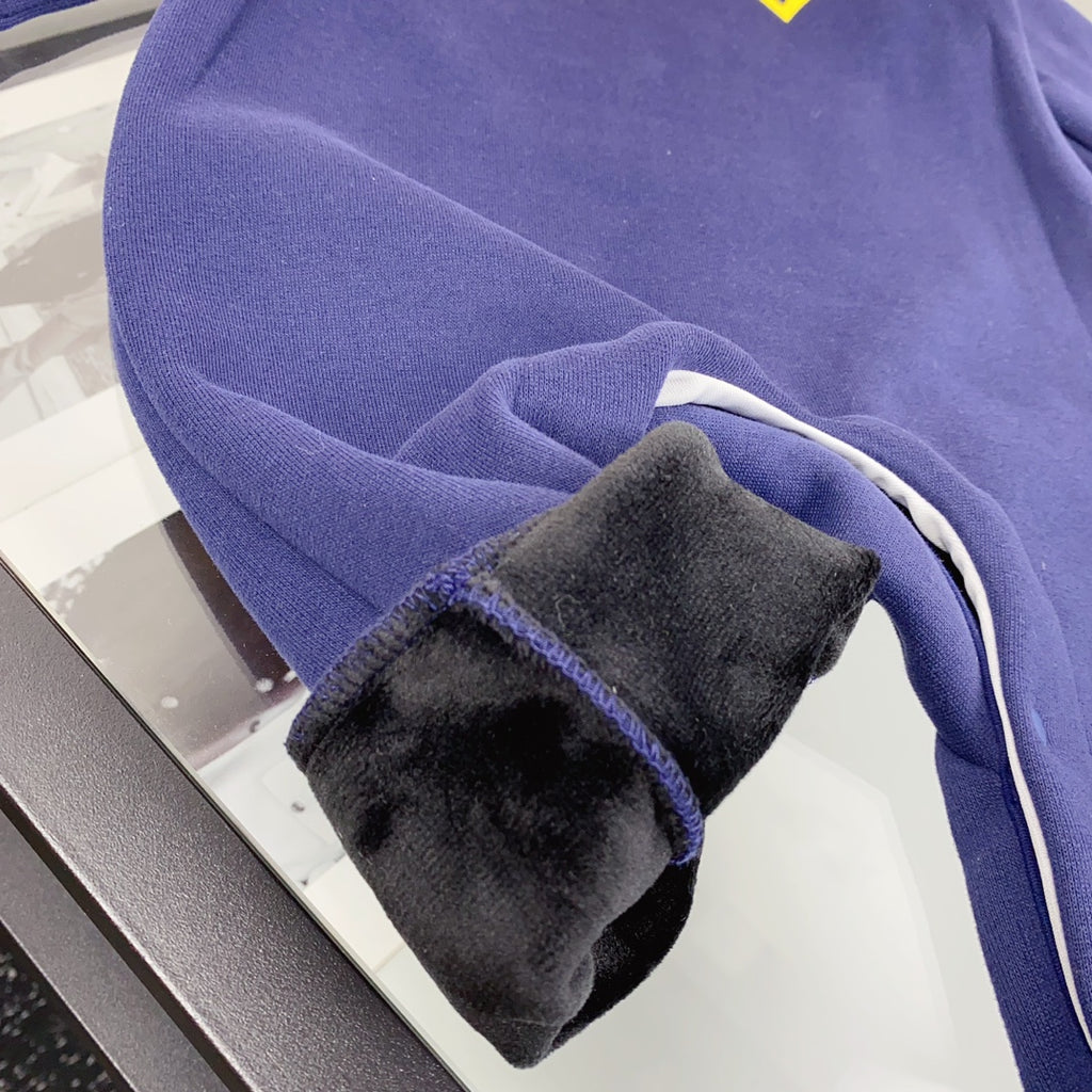 L Blue Monogram Print Set