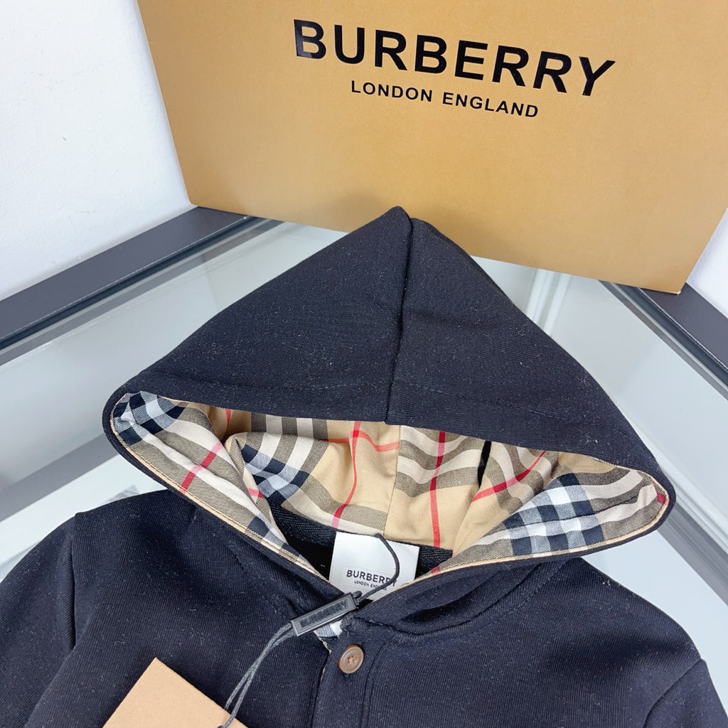 BR Black Monogram Hoodie