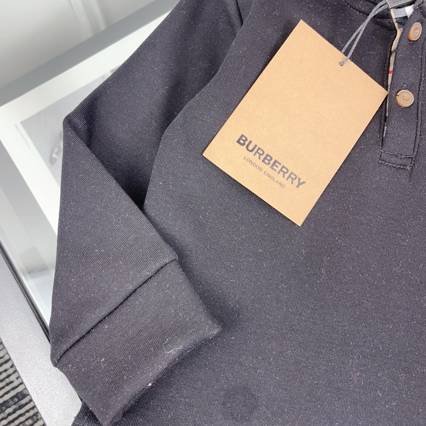 BR Black Monogram Hoodie