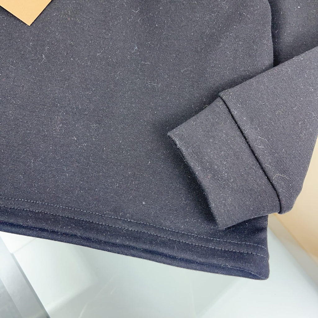 BR Black Monogram Hoodie