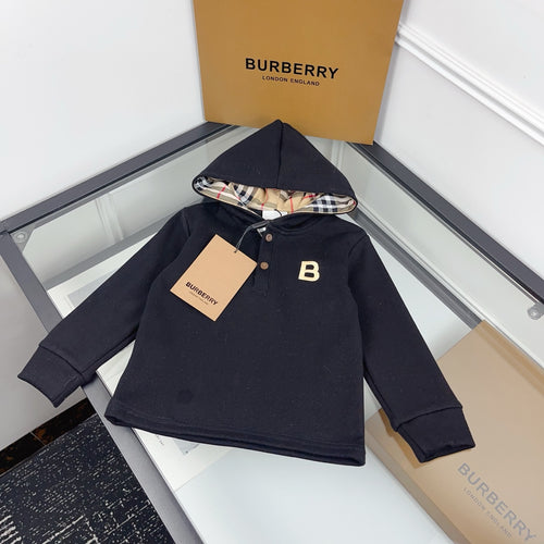 BR Black Monogram Hoodie