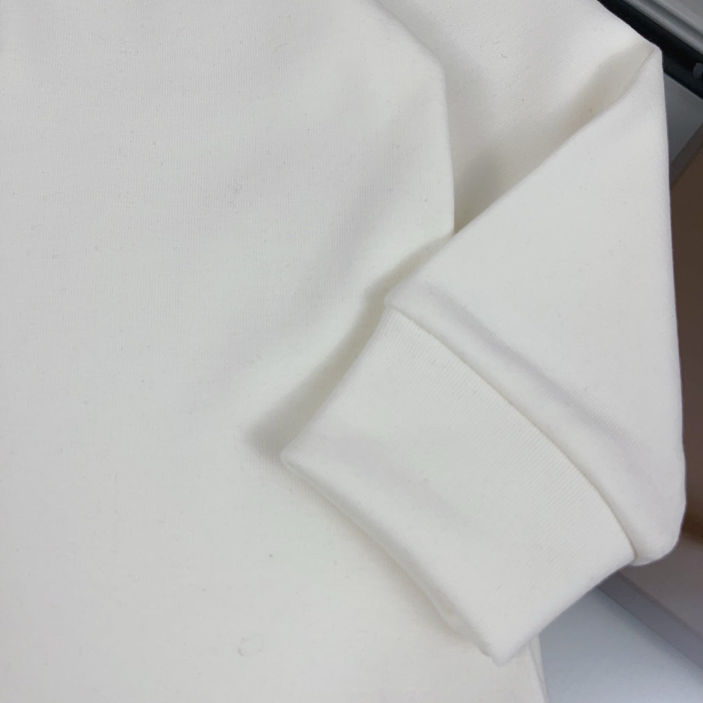 BR White Monogram Hoodie