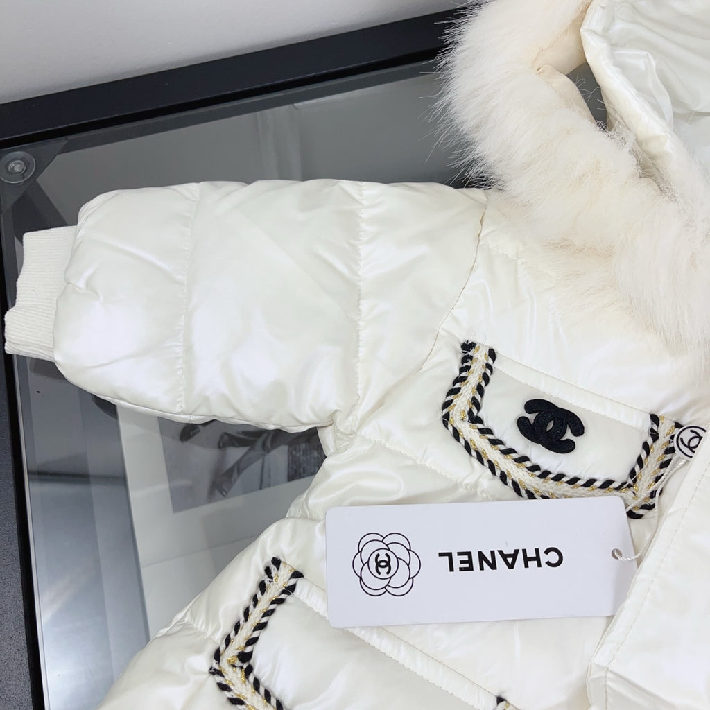 CH White Logo Coat