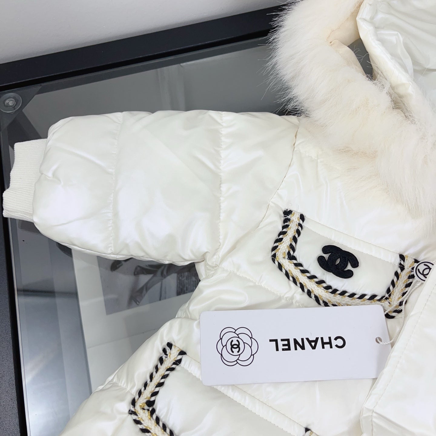 CH White Logo Coat