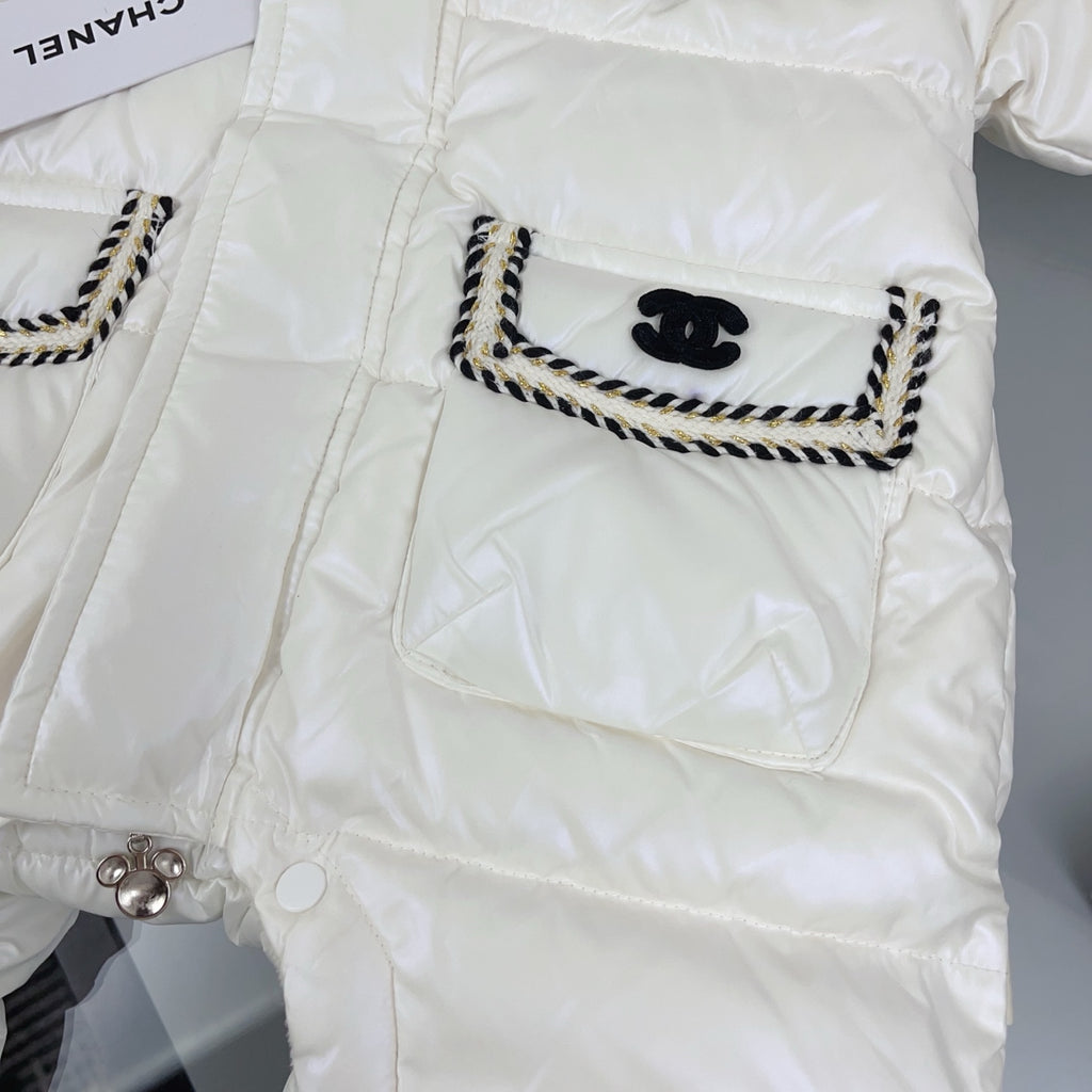 CH White Logo Coat