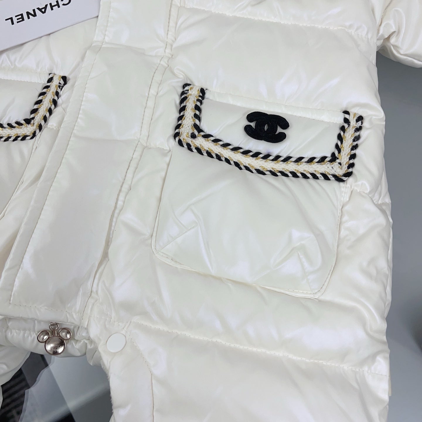 CH White Logo Coat