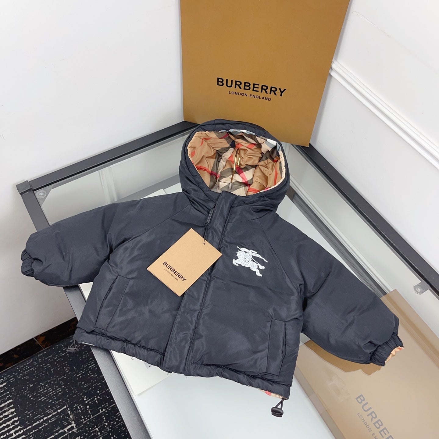 BR Monogram Reversible Coat